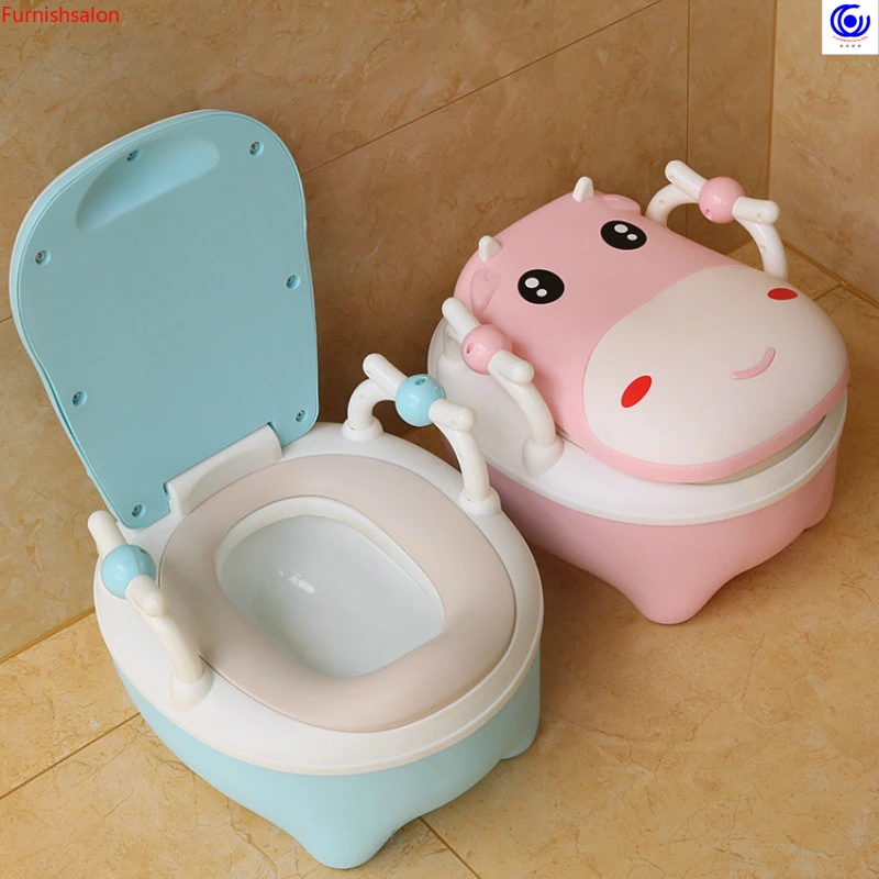 Милый теленок Туалет мальчики девочки Младенцы таз писсуары большой стул шаг табурет детская мебель пластик Легко мыть воду