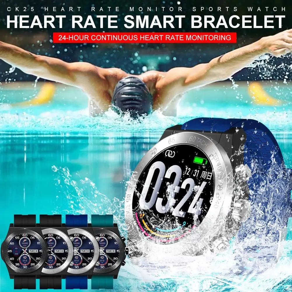 CK25 Smart Watch Heart Rate Blood Pressure Step Monitoring Information Call Reminder Fitness Waterproof Sports Bracelet