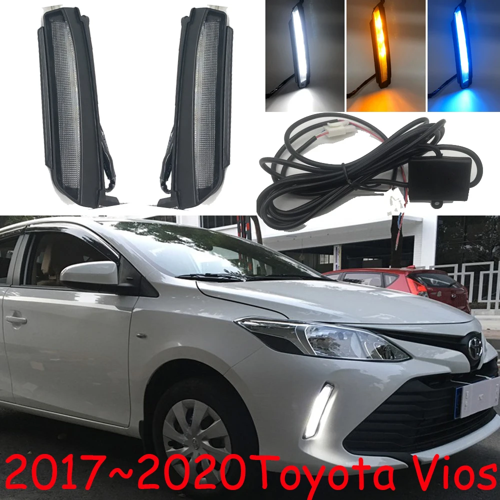 

Фара головного света для автомобиля Vios, светодиодсветодиодный, DRL 2017 ~ 2020y, противотуманная фара