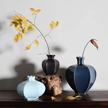 

Pomegranate Flower Ware Vase Ornaments Chinese Ceramic Flower Ware Creative Home Accessories