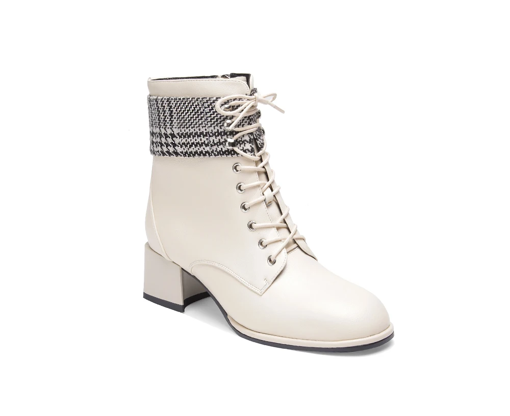 SOPHITINA/зимние ботинки на молнии; модная классическая удобная обувь из натуральной кожи с круглым носком; разноцветные ботинки на квадратном каблуке; PO263
