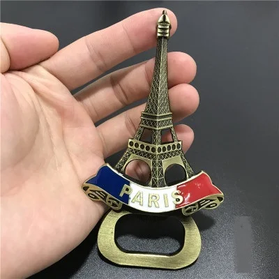 3D металлическая открывалка для бутылок Холодильник Сан-Франсиско Париж Британский Лондон Катар Рим Италия швейцарские наклейки сувенир аксессуары для дома - Цвет: see  chart