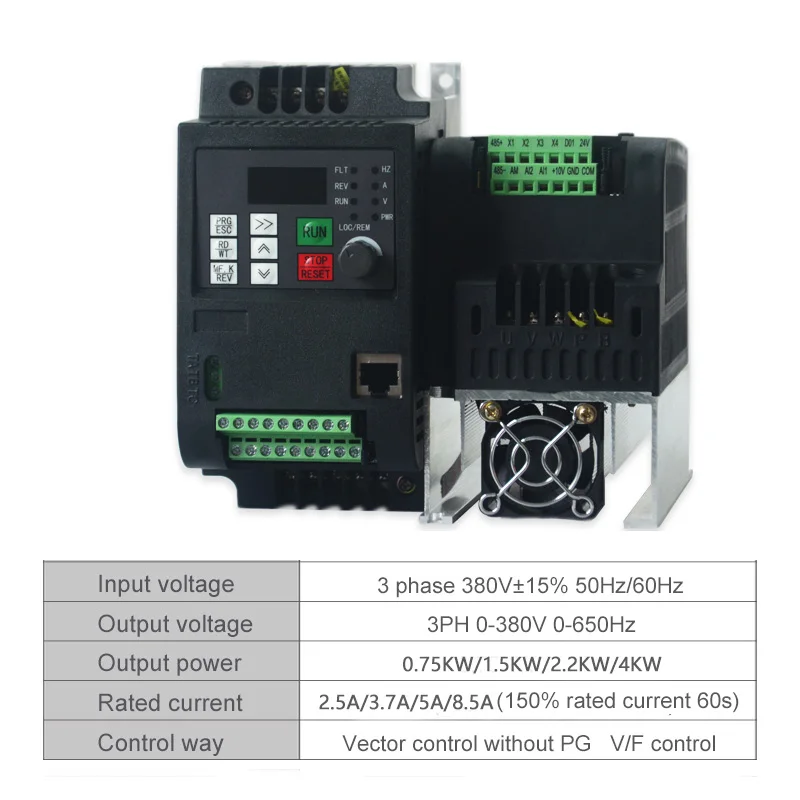 WK310/WK600 380V 0.75kw/1.5kw/2.2kw частотно-регулируемым приводом 3 фазный двигатель преобразования частоты регулятор скорости