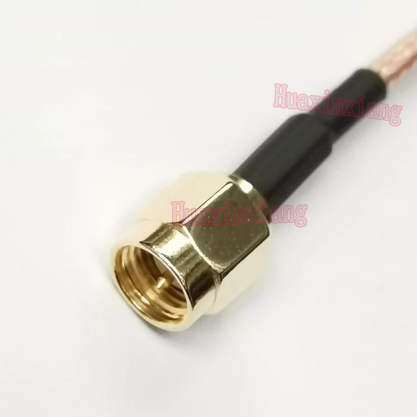 Pug Conector RF Coaxial Extensão Pigtal Cabo Prateado RG316 50CM 1M 2M