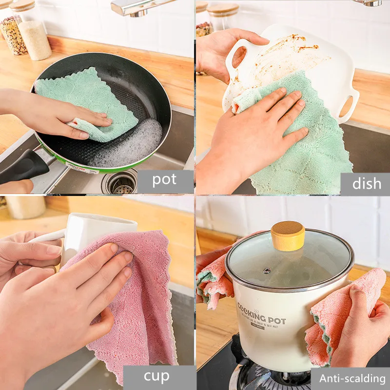 WNG Microfiber Cleaning Dish Cloths for Washing Dishes Dish Towels And  Dishcloths