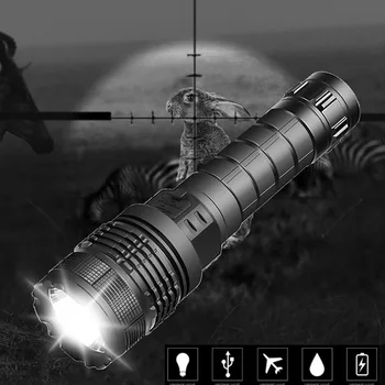 

Lantern Flashlight Waterproof Spot Lamp Portable Waterproof 500LM L2 LED Flashlight 5 Modes Outdoor Camping Hiking Torch