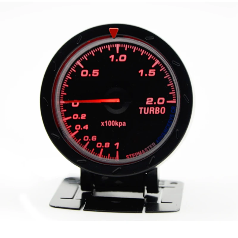 DepoTuning 2," 60 мм 12 в автомобильный манометр Boost Turbo Gauge-1-2BAR черное лицо с датчик турбонаддува с поддержкой