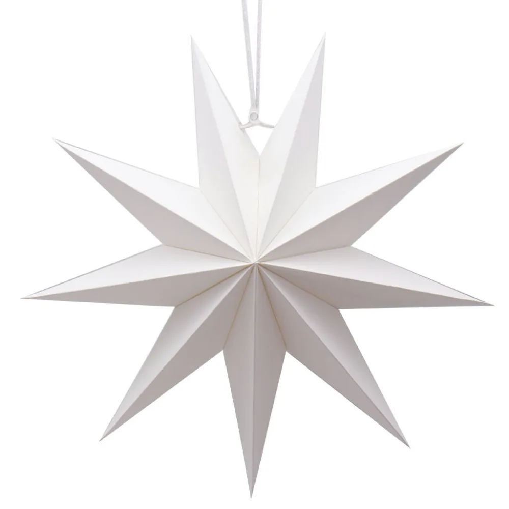 30cm Nine Angles Paper Star Lantern Lampshade Wedding Home Party Hanging Decor 