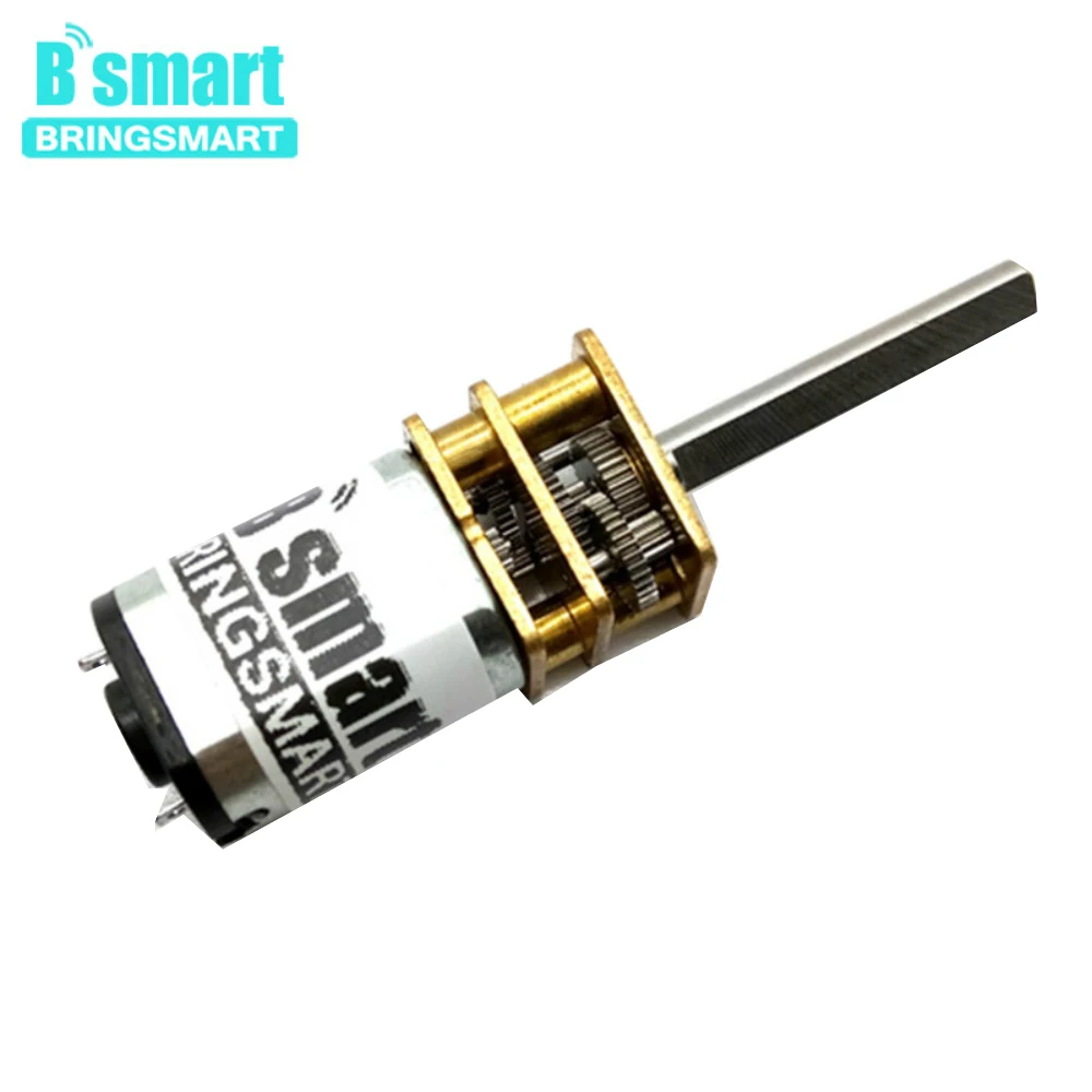 Микро двигатель постоянного тока Bringsmart 3 в 6 12 В 15 600 об/мин N20 с длинным валом D3 * 20
