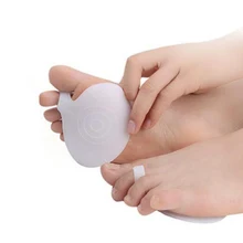 Медицинские силиконовые подушечки для пальцев ног гелевая подушечка под стопу Уход за ногами высокие каблуки половина стельки для ухода за ногами