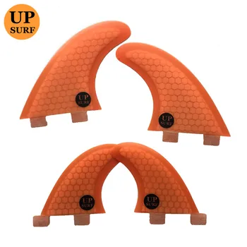 

Surfboard fins FCS G5/G3+GL fin Honeycomb Carbon Fibreglass Quad fins set 4pcs upsurf logo
