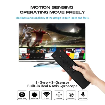 

G21S Voice Control Air mouse Gyro Mic IR learning Wireless Remote for tv box H96 H05A