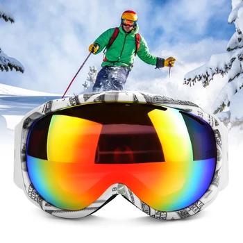 

2020 Ski Goggles Ski Mask Men Women Snowboard Goggles Glasses Skiing UV400 Protection Anti-fog Snow Skiing Glasses Eyewear