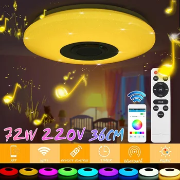 

18W 36W 72W Music RGB Led Ceiling Light Dimmable Starlight led light APP bluetooth Ceiling Lamp Remote Control Indoor Lighting