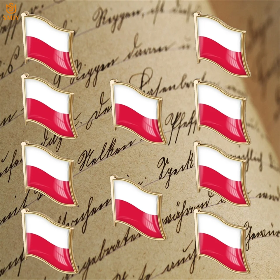 10 шт., брошь с пряжкой и изображением флага, модная нагрудная эмблема, специальная коллекция