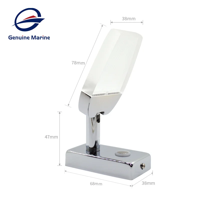 Touch Adjustable Switch 90&deg;Rotating LED Reading Book Wall Light USB for Boat Marine RV Camper Accessories 12V 24V