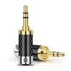 1pc Jack 3.5 mm Audio Adapter 3 Poles Stereo Carbon Fiber 3.5mm Earphone Plug HiFi Headset Plugs 7.2mm 4.0mm Double Wire Hole ► Photo 2/6