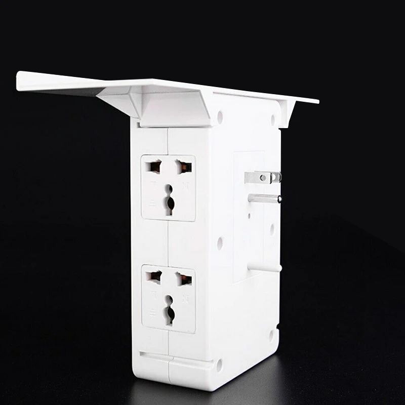 

Switch Socket Rack 6 Electrical Outlet Extenders 2 USB Charging Ports Home HUG-Deals