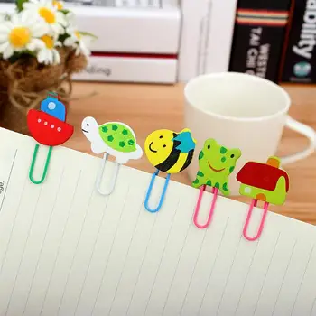 

36pcs Cartoon Animal Shaped Paperclips Colorful Creative File Clamps Adorable Paper Holder (Mixed Style)