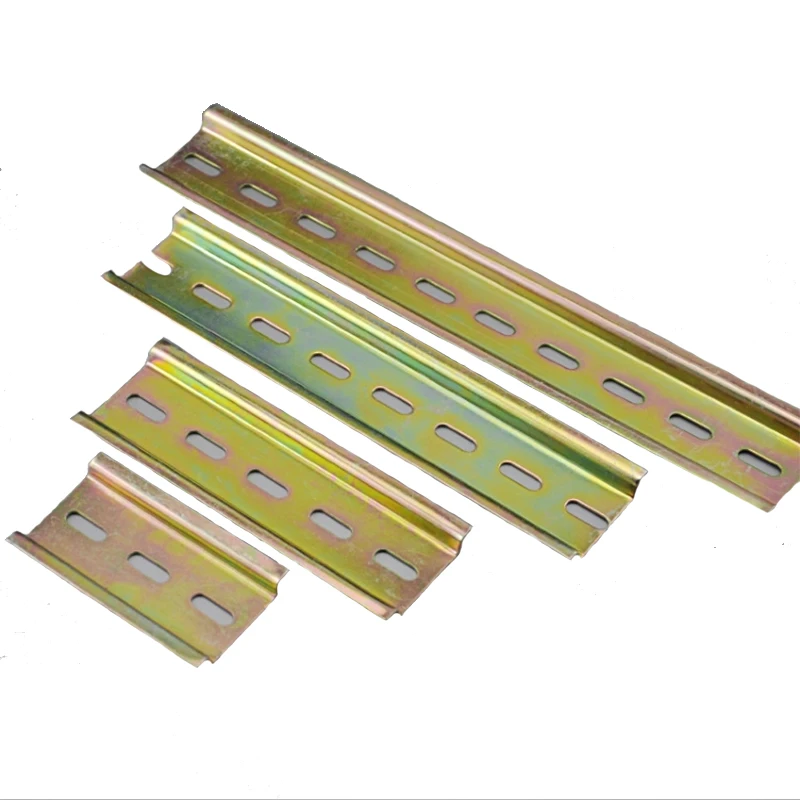 Din Rail Terminal Block Universal Thickness Din Rail Guide Slotted 4/8/10/15/20/25/30cm for C45 Circuit Breaker AC Contactor