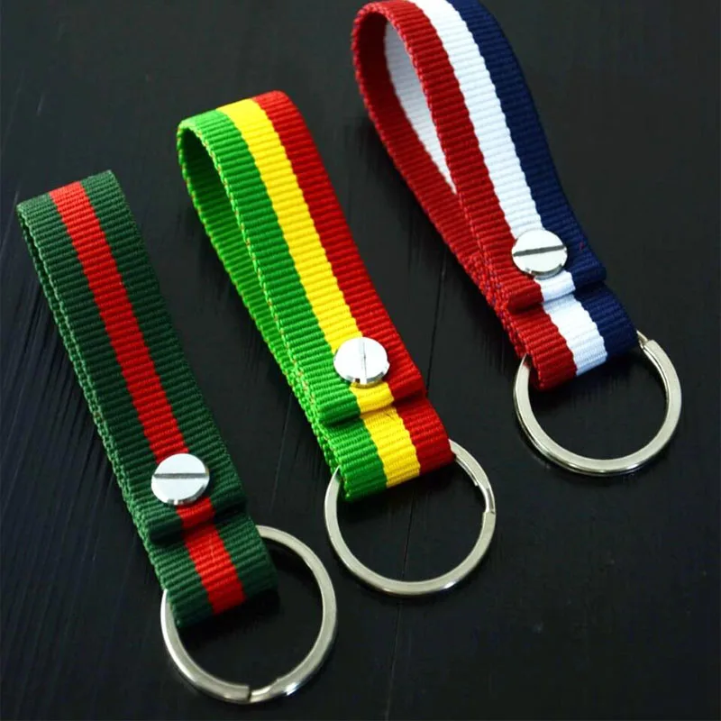 

Creative Car Keychain Handmade Leather Braided Rope Nylon Rope Key Rings Men Women Waist Hanging Key Chain key Ring Accessories
