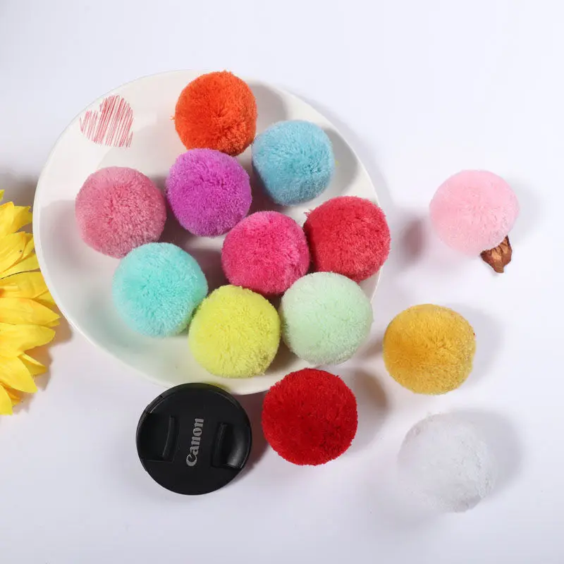 New!!! Diameter 5cm Big Pompom for Handicrafts Materials diy Craft Supplies Kids Toy Wedding DIY Crafts Sewing pom poms Balls