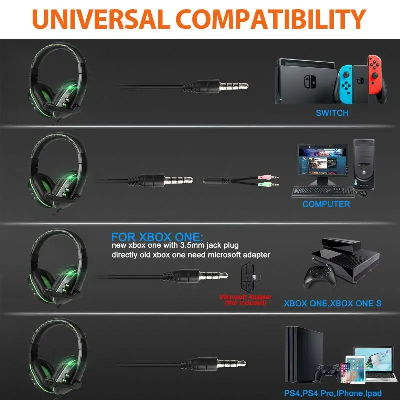 Jual Gaming Headset Gamer Headphones 