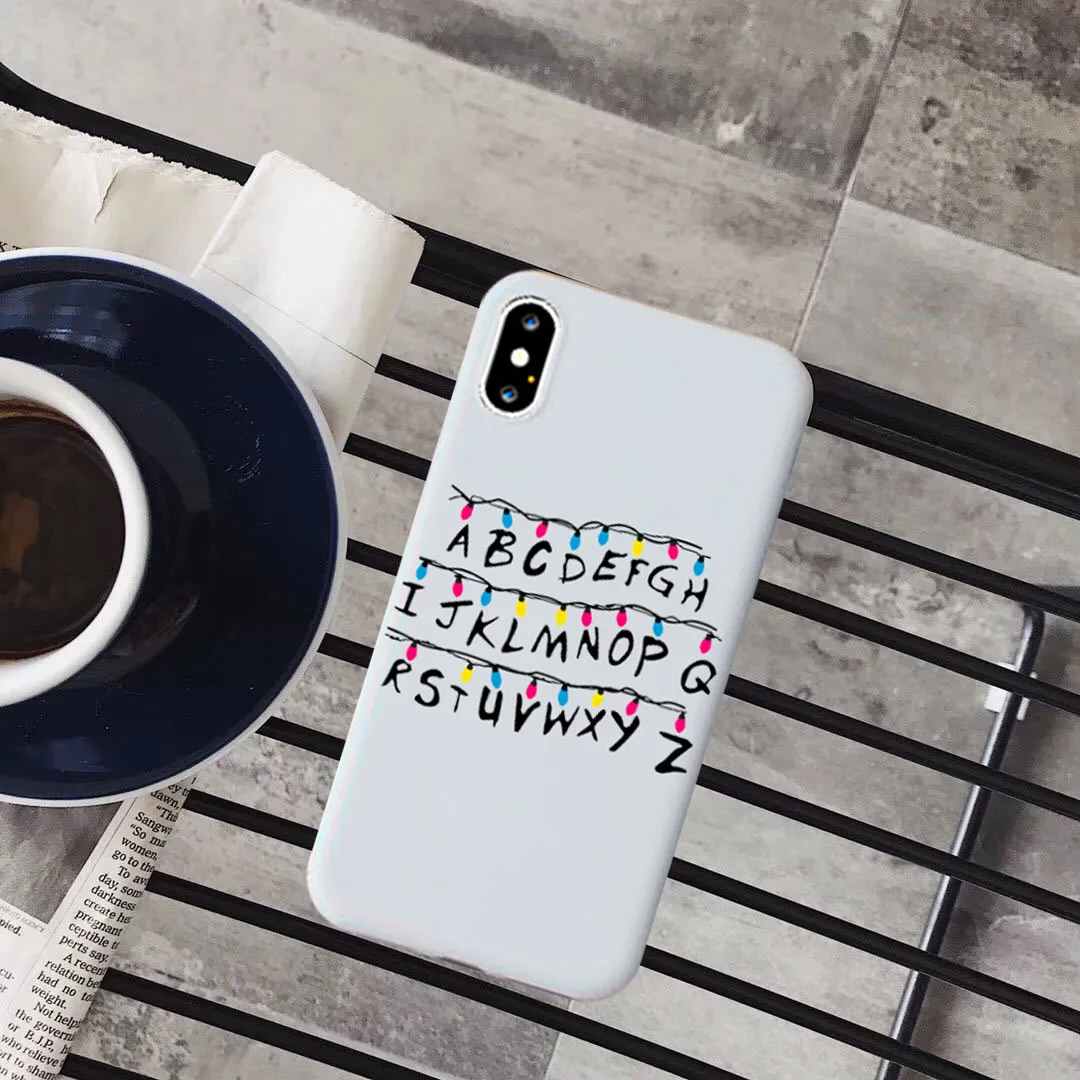 Чехол Stranger Things с рождественскими огнями для iphone 7, 6 S, 8 Plus, X, XS, XR, XS, MAX 11, мягкий матовый Силиконовый чехол для телефона, задняя крышка, чехол - Цвет: -5