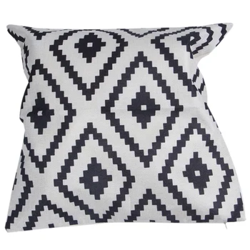 

Geometric Argyle Linen Throw Pillow Case Cushion Cover Home Decor