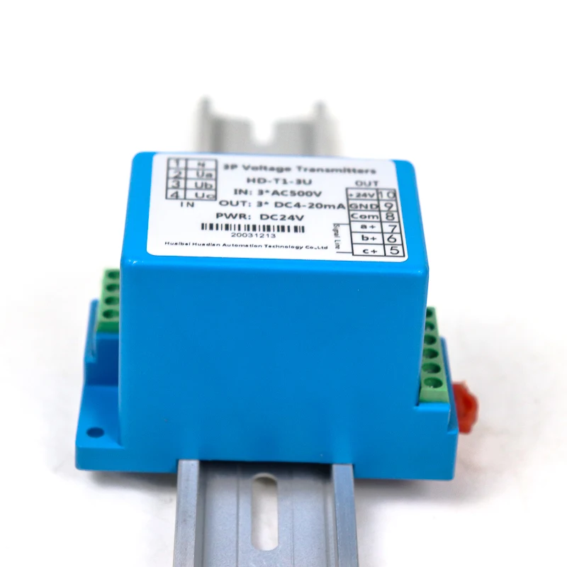 DC Voltage Transducer Voltage Sensor Transmitter Transformer Input 0-250V DC Output 4-20mA DC 