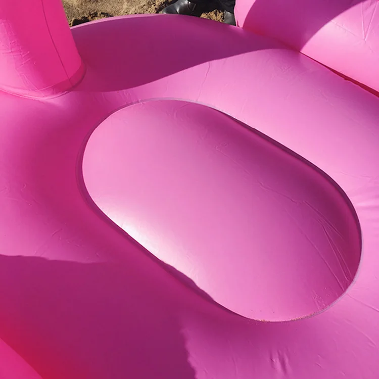 Rose/Golden Inflatable Flamingo Float