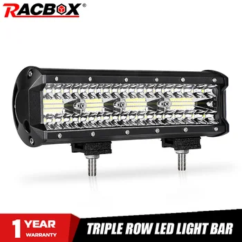 

12 inch 240w Led Work Light Bar Tri-Row Combo Beam For 4x4 Offroad Cars Off road SUV ATV Tractor Boat Trucks Excavator 12V 24V