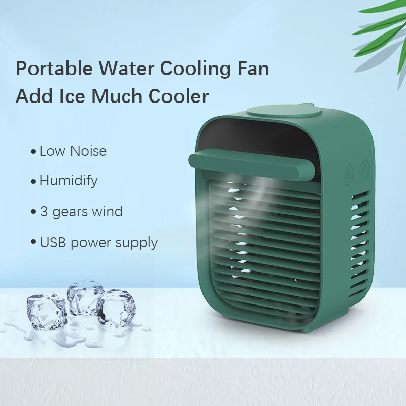 electric fan with water cooler