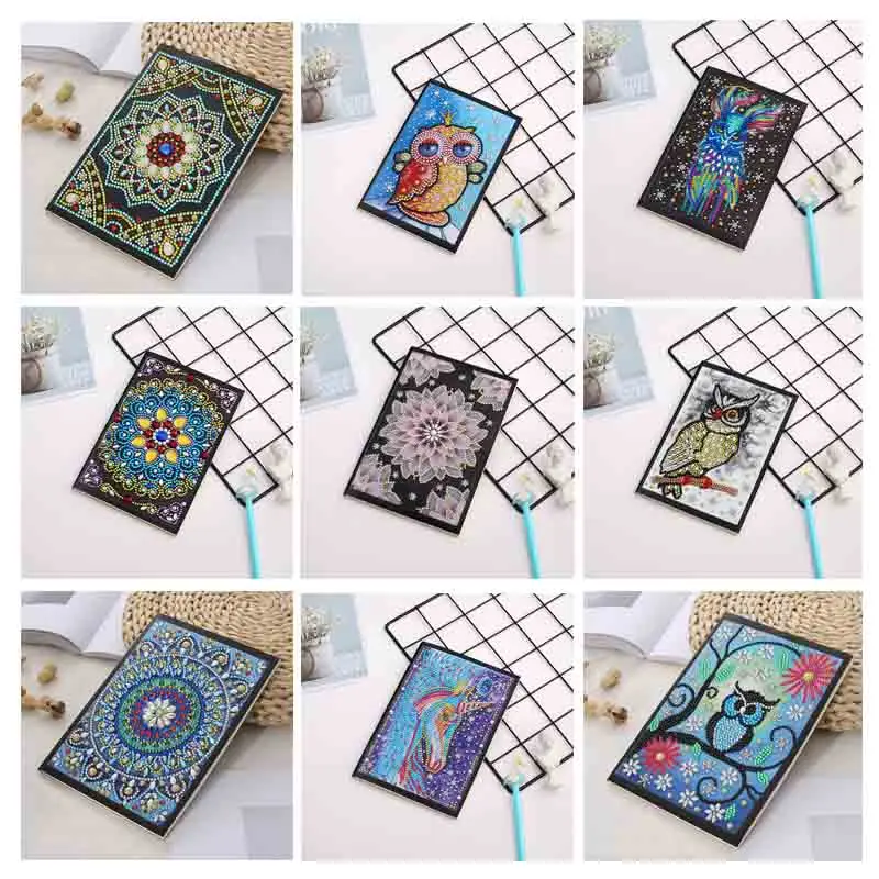 

5D Diamond Painting Notebook Special Shaped New Arrivals Diamond Embroidery Sale A5 Diary Book Mosaic Pictures Gift