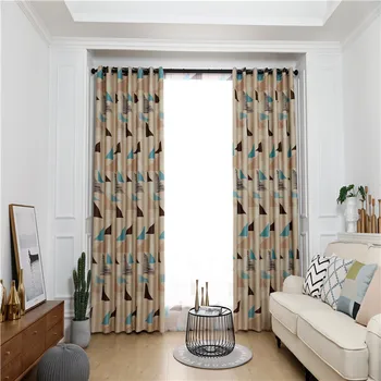 

Modern Simple Northern European Wind Psychedelic Shading Curtains for Living Dining Room Bedroom.