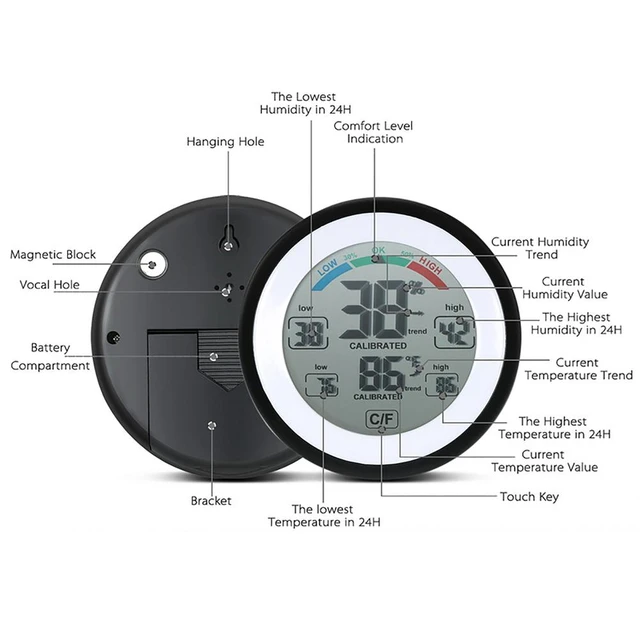 30 ~-60 ℃ Mini Auto Armaturen brett Thermometer tragbares Fahrzeug