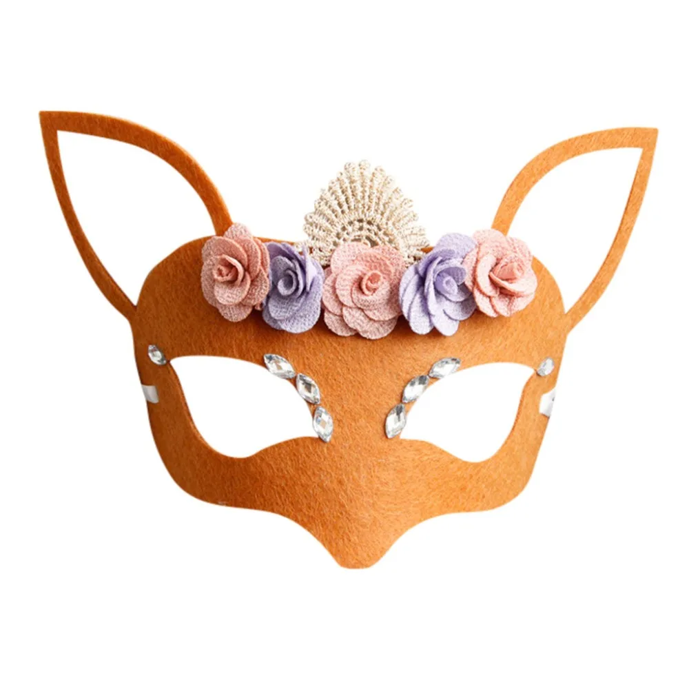 Christmas Mask Costume Party Antler Half Face Animal Mask       Unisex  (16)