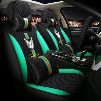 

Full Coverage flax fiber car seat cover auto seats covers for ford focus 1 2 3 mk1 mk2 mk3 fusion ka kuga mk2