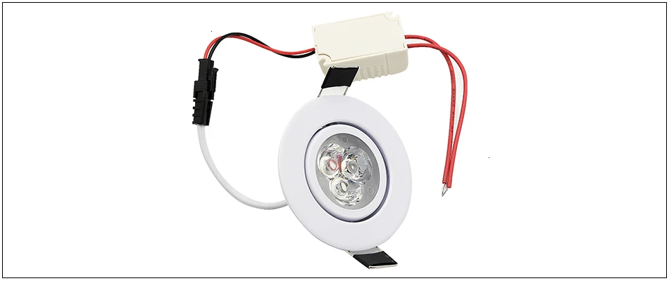 LEDIARY 110V-220V LED Spot Downlights 3W 55mm Hole White/Silver/Black Indoor Living Room Down Lights led Ceiling Recessed Lamp