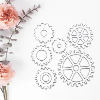

Puzzle Embossed Gear Template Carbon Steel Cutting Dies DIY Scrapbooking Photo Album Embossing Paper Cards Making