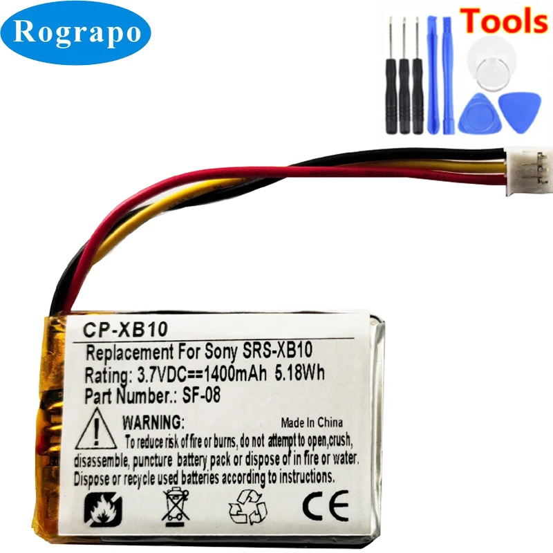 sony srs xb10 battery level