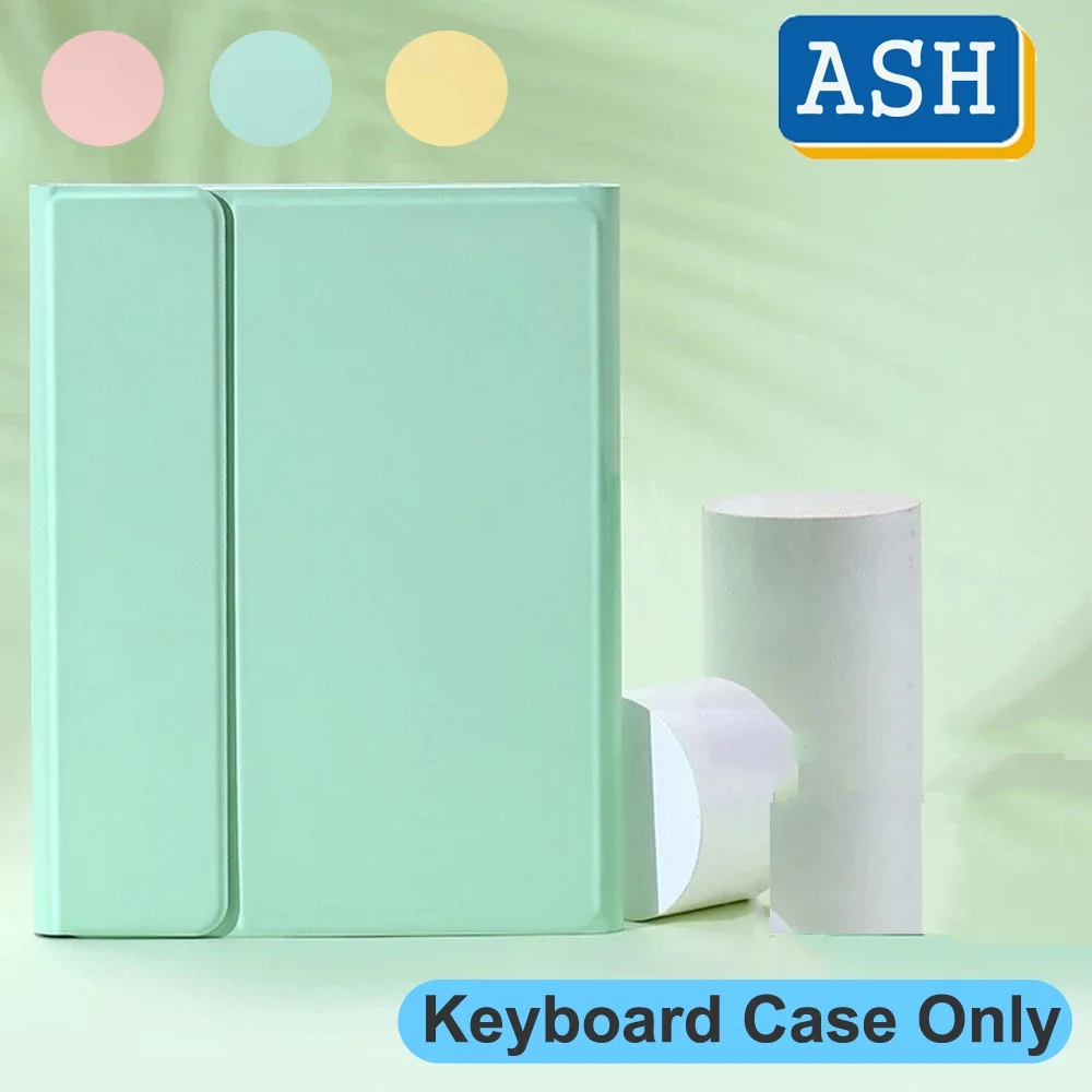 

ASH Keyboard Case For iPad Pro 12.9 2021 2020 Pro 11 10.5 9.7 Air 3 2 1 10.2 8th 7th Mini 6 Magnetic Slim Leather Cover Pen Slot