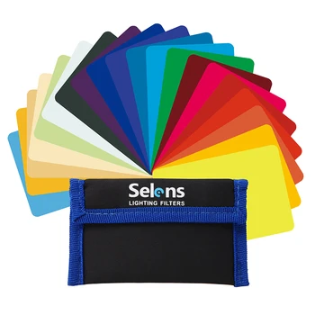

20 PCS Camera Flash Gels Transparent Color Correction Balance Lighting Filter Kit For Photo Studio Camera Accessories