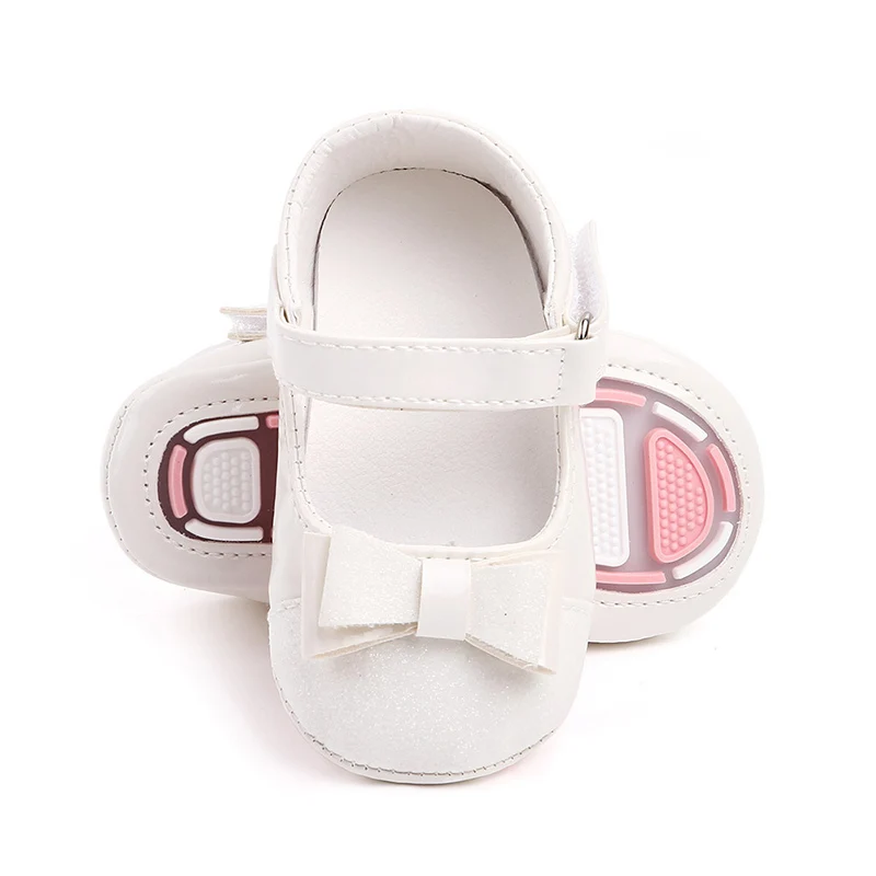 Newborn Baby Shoes Girls Infant Toddler First Walkers sapatos infantil white Red Bowknot Baby Girls Shoes