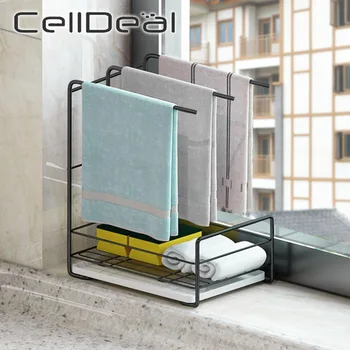 

1Pc Drain Storage Rack Space-saving Durable Simplicity Iron Punch Free Sink Shelving Holder for Bathroom Kitchen Drying Rack