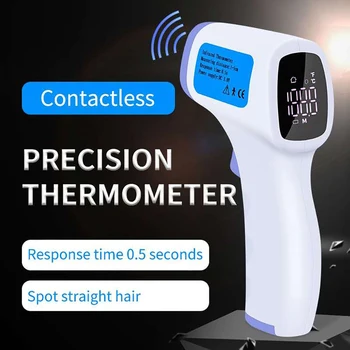

Electric Digital Forehead Thermometer Baby Adult Body Temperature Measurement Tool Fever Thermometer 2 Units Switch Big Screen