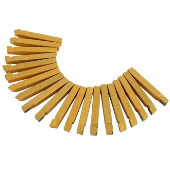

20pcs Lathe carbide tip Gold Tipped Cutter Tool Cutting Turning Welding