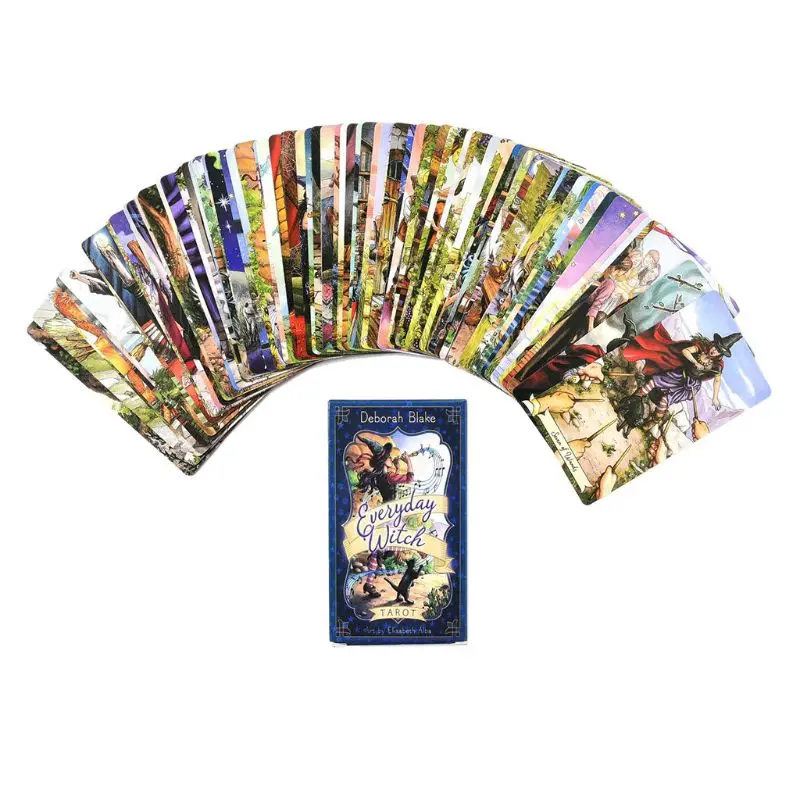 Повседневные ведьма Таро 78 карт колода английское Таро руководство Фэйт гадания настольные игры Игральные карты для семьи Вечерние