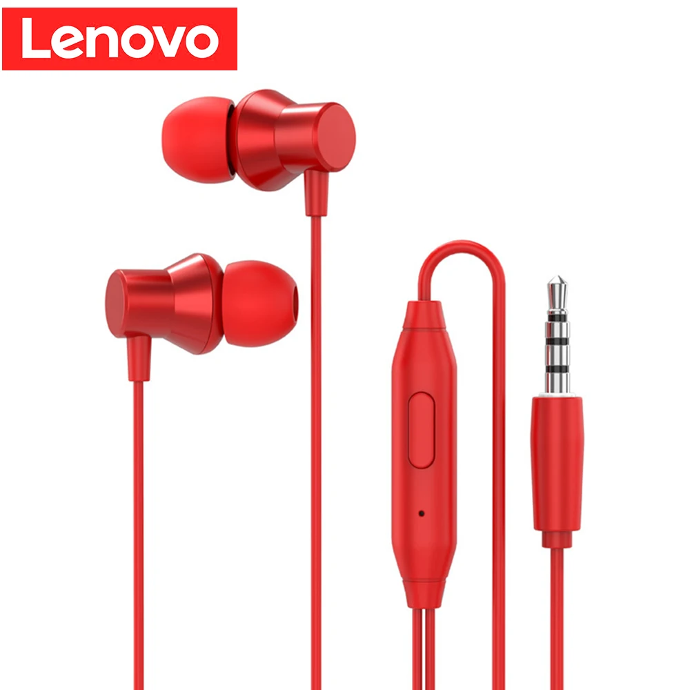 Lenovo HF130 Проводная гарнитура в ухо высокое качество караоке беруши компьютер Еда