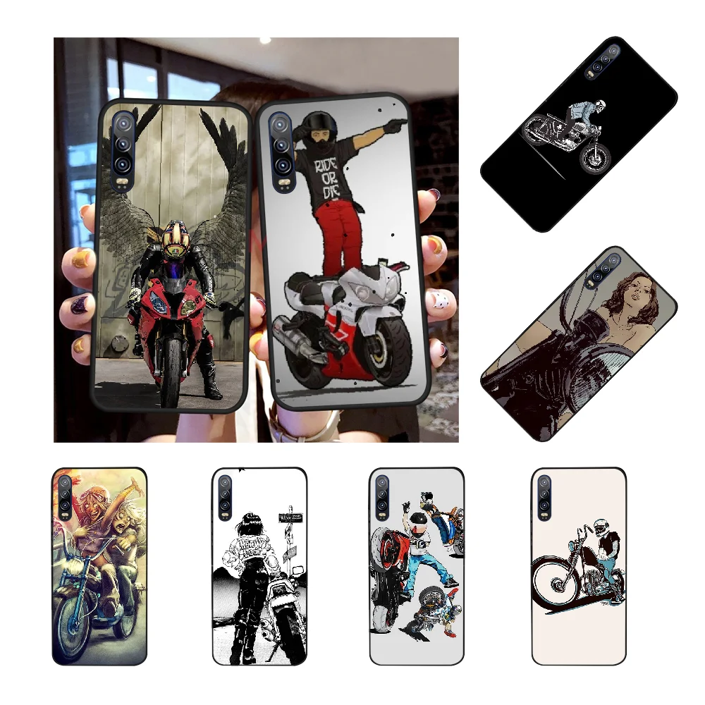 Спортивный чехол для мотоцикла NBDRUICAI мягкий силиконовый из ТПУ Huawei Honor 20 10 9 8 8x 8c 9x